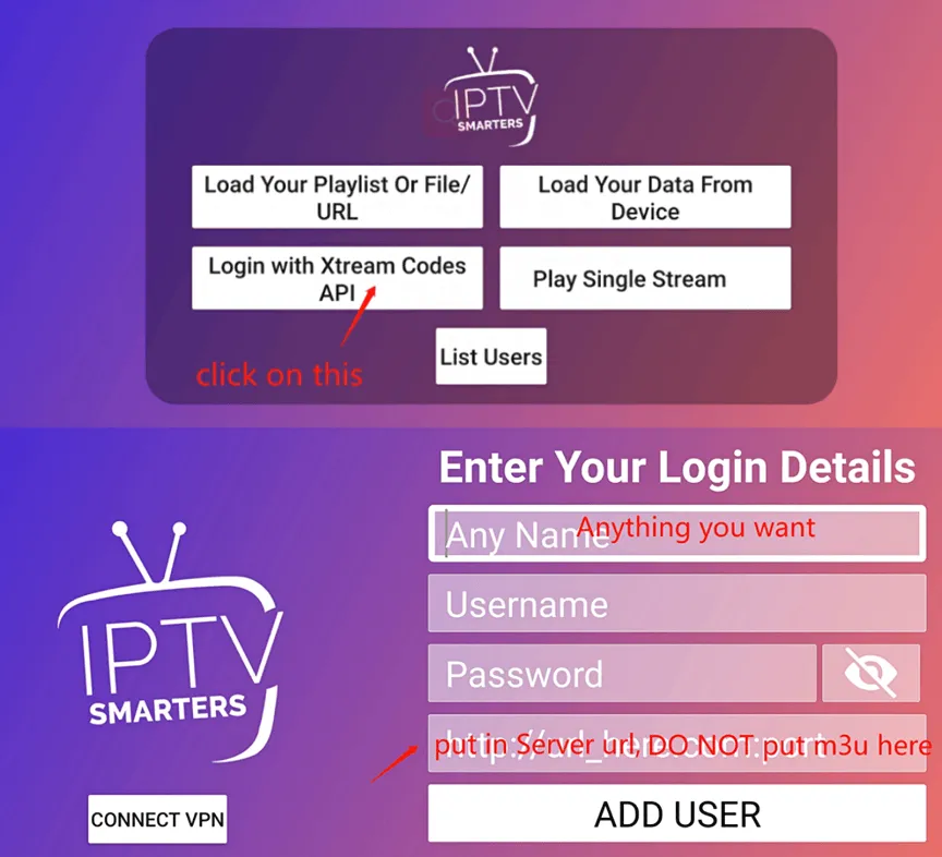 smarters login details